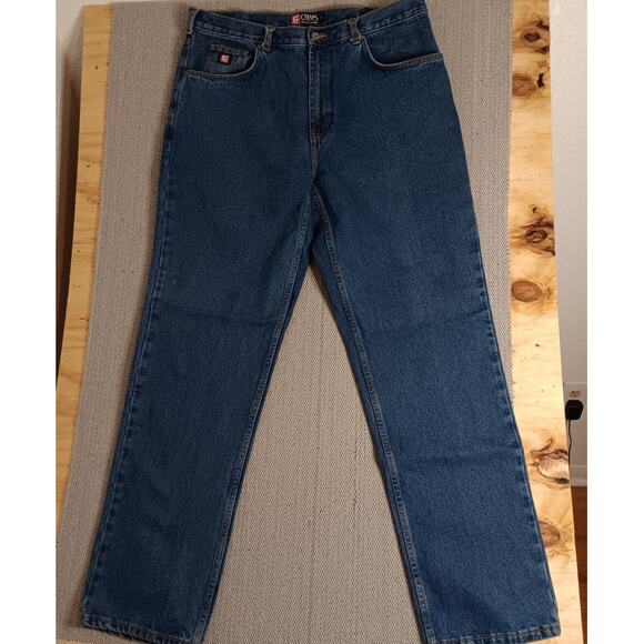 Ralph Lauren Chaps Vintage Jeans 36X34 Blue Loose Fit Straight Leg Street Skate - Picture 6 of 16